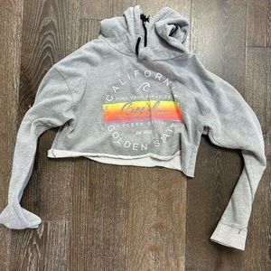 Crop sweatshirt hoodie